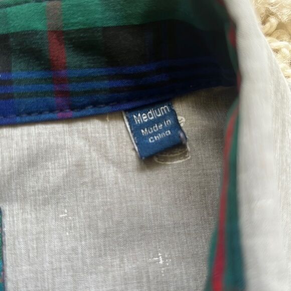 William Murray Long Sleeve Golf Button Down Shirt Rocks Glass Print EUC - Picture 5 of 16